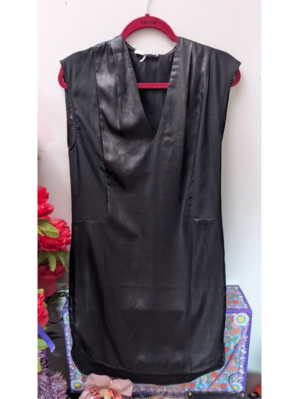 Sandro Paris Brand - Black Sleeveless Tunic Dress - sz 1